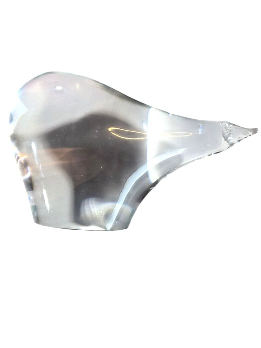 Paul Hoff Polar Bear Kosta Boda Clear Crystal Figurine Signed Numbered Sweden
